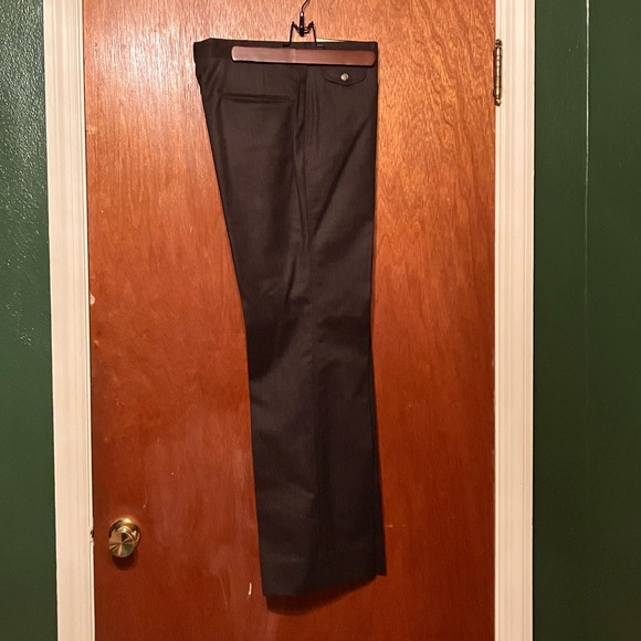Vintage John Alexander Dark Brown Wool Men’s Dress Pant 34x32 - Picture 3 of 7